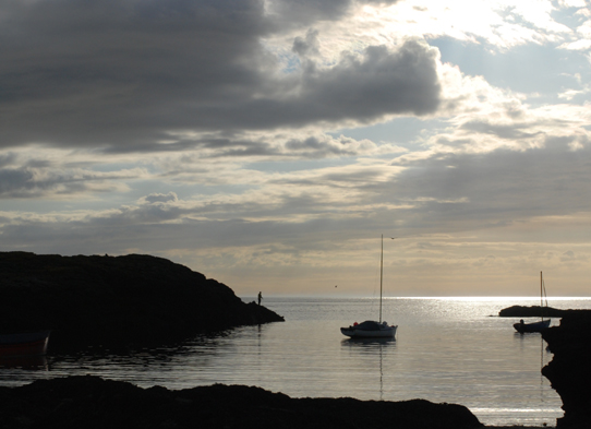 Evening view of Porth Diana, Trearddur Bay, Anglesey